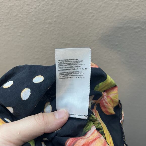 FARM Rio cocoa Paradise Maxi Dress SZ S 100% Cotton Anthropologie Boho Tropical - Picture 11 of 12